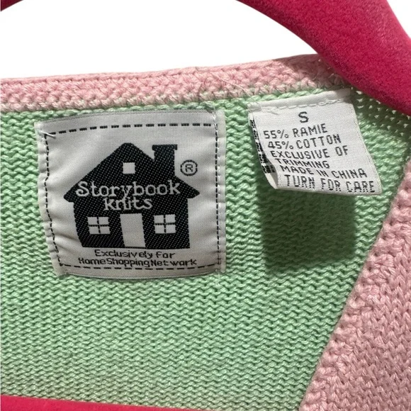 STORYBOOK KNITS Vintage Floral Embroidered Cardigan Sweater - Picture 2 of 10